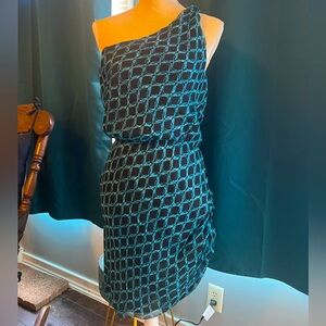 Halston Heritage Silk Asymmetrical Dress 👗